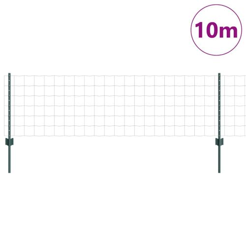 Заварена мрежа ограда 10 x 0,6 м (Ш x В) ПВЦ-обработена стомана