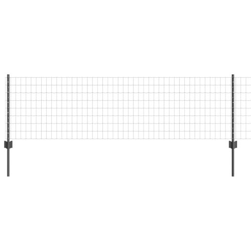 Заварена мрежа ограда 25 x 0,6 м (Ш x В) ПВЦ-обработена стомана