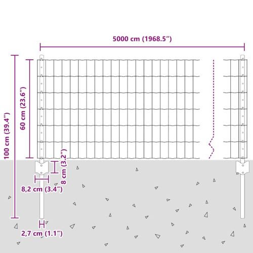 Ограда с пост Сив
