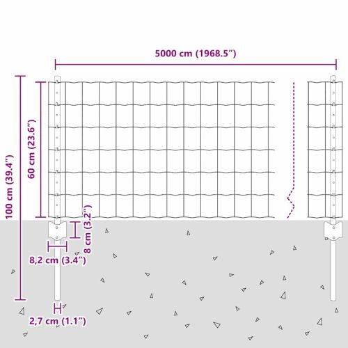 Ограда с пост Сив
