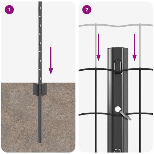 Ограда с пост Сив