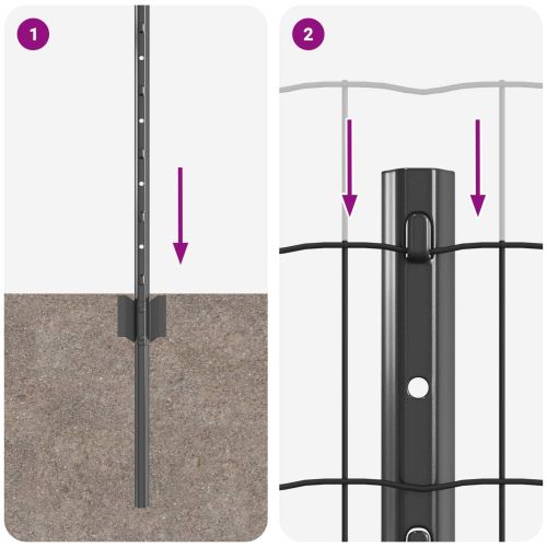 Ограда с пост Сив