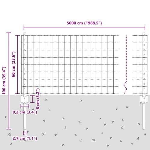 Ограда с пост Сив