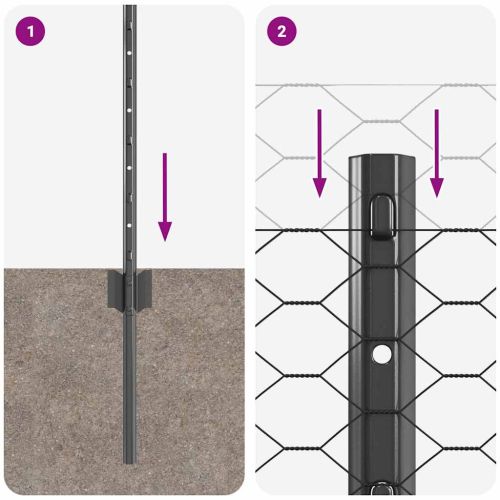 Ограда с пост Сиво