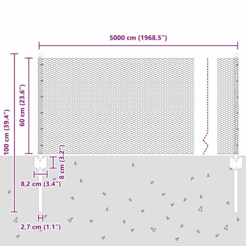 Ограда с пост Сиво