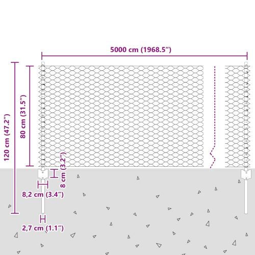 Ограда с пост Сиво