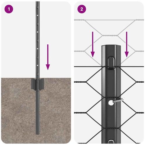 Ограда с пост Сиво