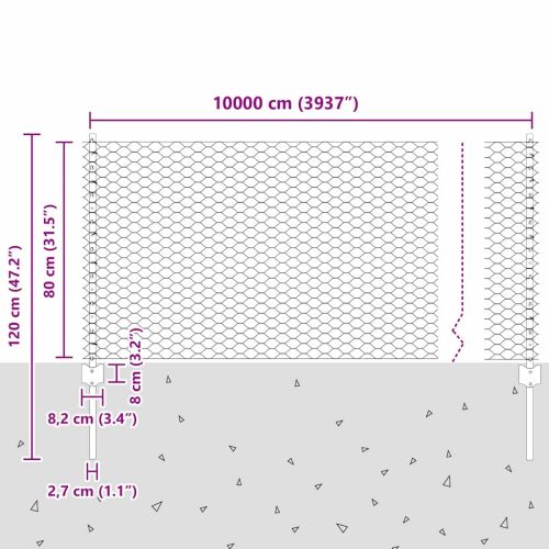 Ограда с пост Сиво