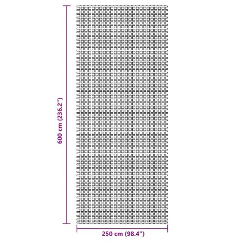 Килим за палатка, зелен, 6x2,5 м