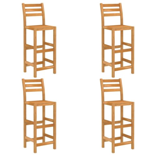 Градински бар комплект, 5 части, акациево дърво масив