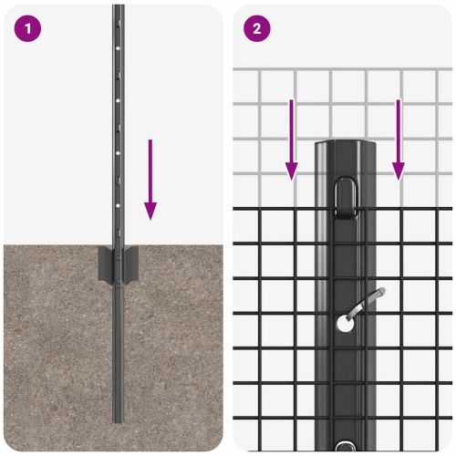 Ограда с пост Сиво