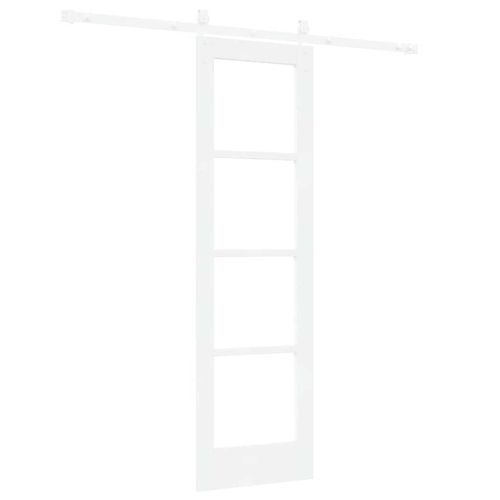 Преплъзваща се врата 61 x 198,5 см Бяло