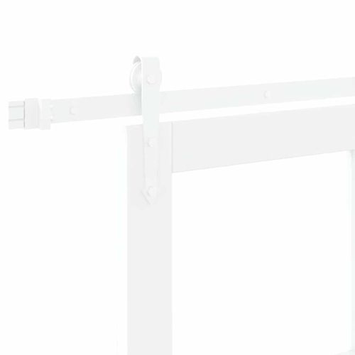 Преплъзваща се врата 61 x 198,5 см Бяло