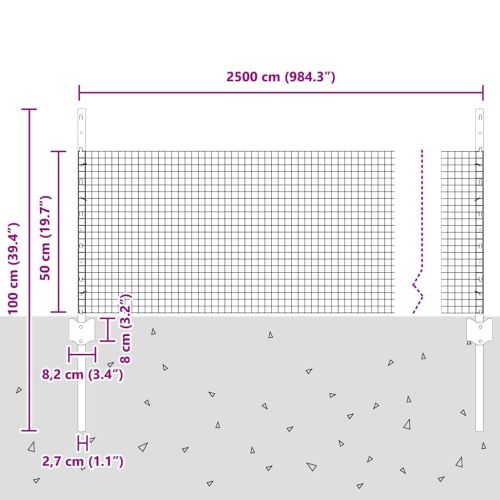 Ограда с пост Сиво