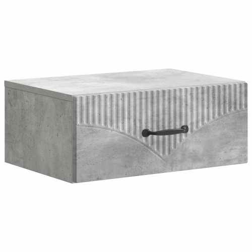 Спален шкаф с монтаж на стена Бетонно сиво 49 x 34,5 x 20 см
