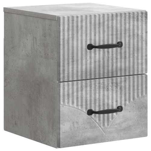 Спален шкаф с монтаж на стена Бетонно сиво 34,5 x 33 x 40 см