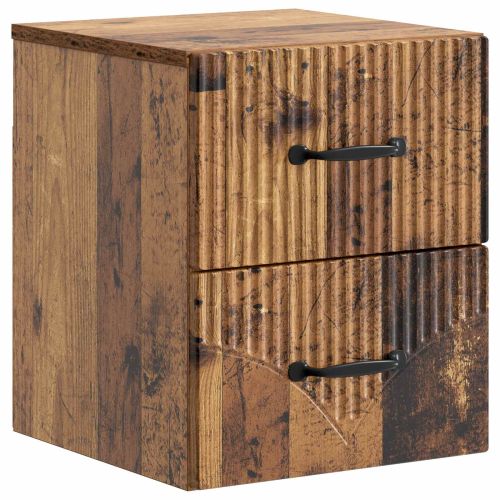 Спален шкаф с монтаж на стена Старо дърво 34,5 x 33 x 40 см