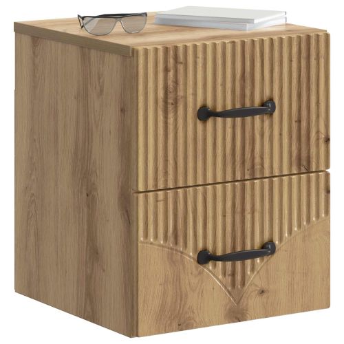 Спален шкаф с монтаж на стена Дъб артизан 34,5 x 33 x 40 см