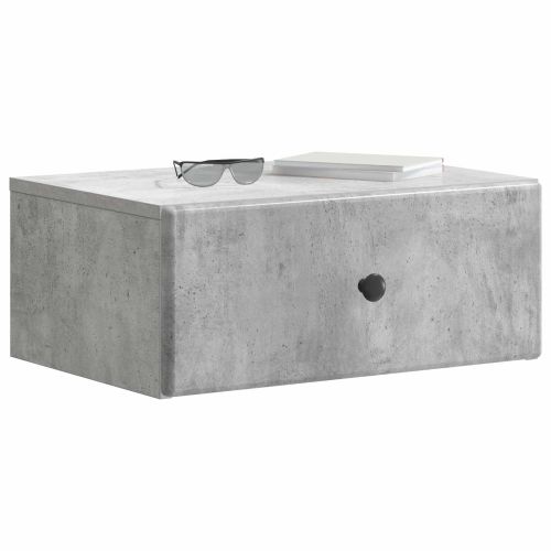 Спален шкаф с монтаж на стена Бетонно сиво 49 x 34,5 x 20 см