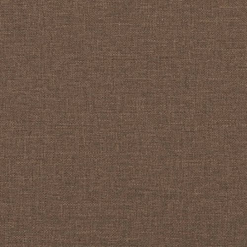 Кресло с табуретка, кафяво, 60 см, текстил