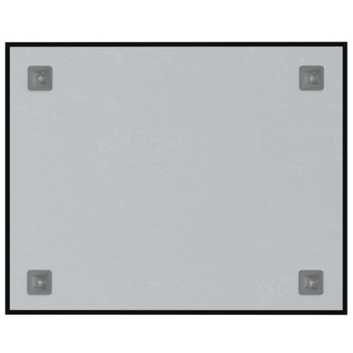 Магнитна дъска за стена, черна, 50x40 см, закалено стъкло