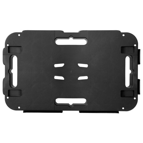 Транспортни колички, 2 бр, черни, полипропилен, 300 кг