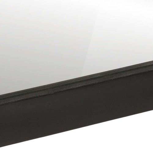 Огледало за баня 55x1x60 см стъкло и масивно дърво манго