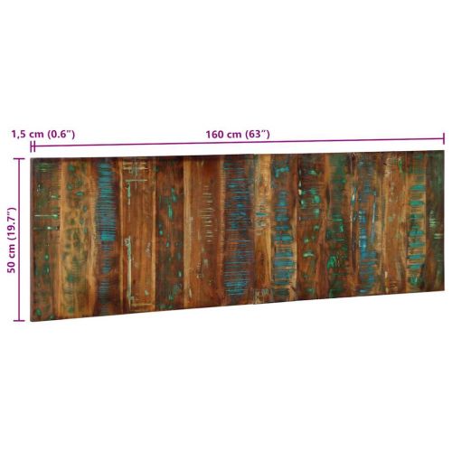 Табла за глава Multicolour 160 cm Масивна дървесина Reclaimed