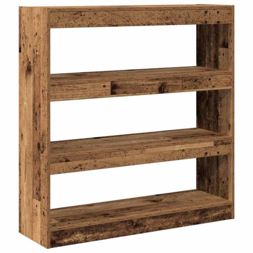 Шкаф за книги Старо дърво 100 x 30 x 103 см Инженерно дърво
