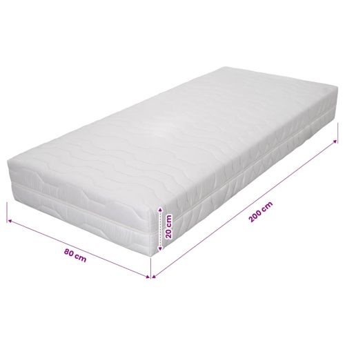 Матрак, 80x200 см, 7 зони, джобни пружини, 20 см, H3