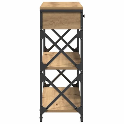 Конзолна маса дъб артизан 75 x 28 x 75 см