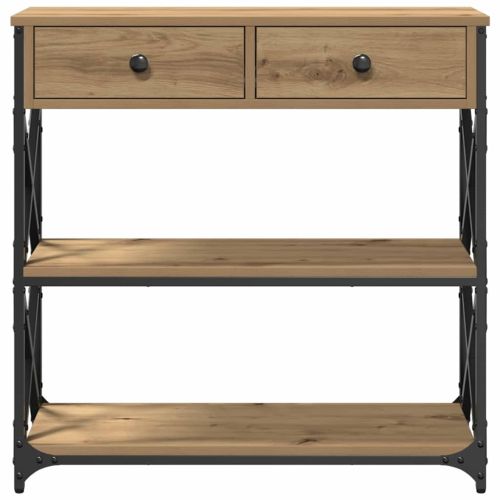 Конзолна маса дъб артизан 75 x 28 x 75 см