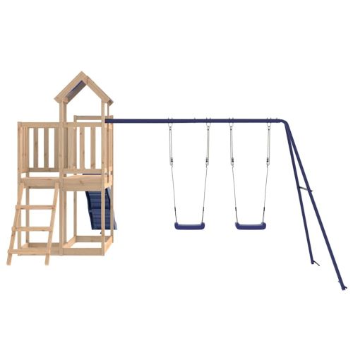 Комбинирано детско съоръжение за игра на открито, бор масив