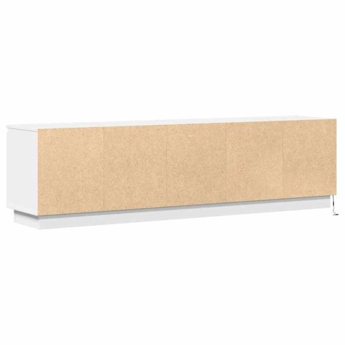 ТВ шкаф 180 x 38 x 49 см Бяло Инженерна дървесина
