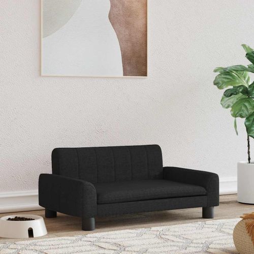 Кучешко легло черно 70x45x30 см кадифе