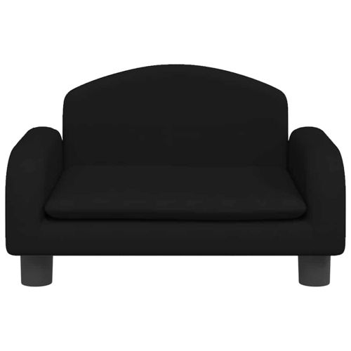 Кучешко легло черно 50x40x30 см кадифе