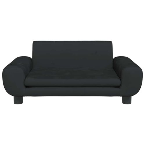 Кучешко легло черно 70x45x33 см кадифе