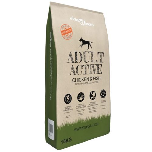 Премиум храна за кучета Adult Active Chicken &amp; Fish (2 x 15 кг)