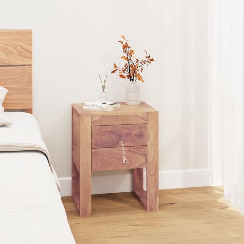 Нощно шкафче, 40x30x50 см, тиково дърво масив