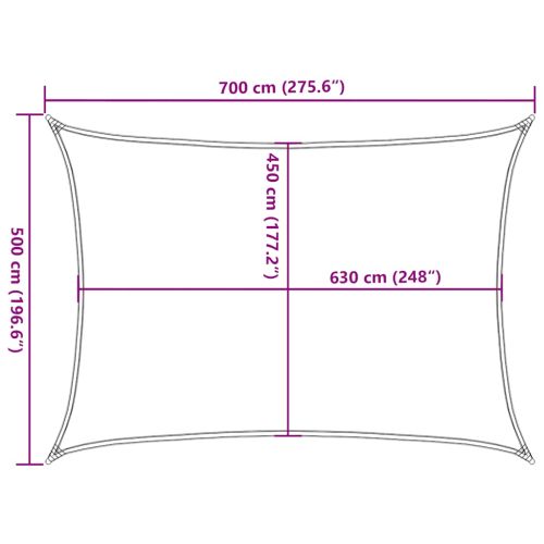 Платно-сенник, 160 г/м², таупе, 5x7 м, HDPE