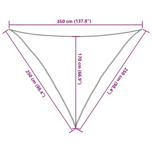 Платно-сенник, 160 г/м², таупе, 2,5x2,5x3,5 м, HDPE