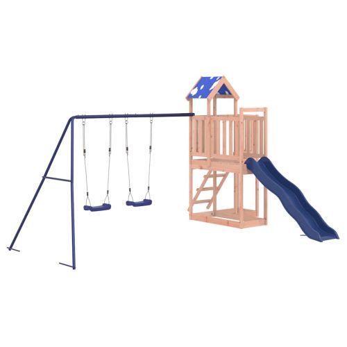 Комбинирано детско съоръжение, масивна дугласка дървесина