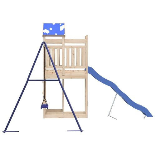 Комбинирано детско съоръжение за игра на открито, бор масив