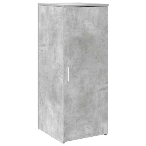 Приемно бюро, бетонно сиво, 135x50x103,5 см, инженерно дърво