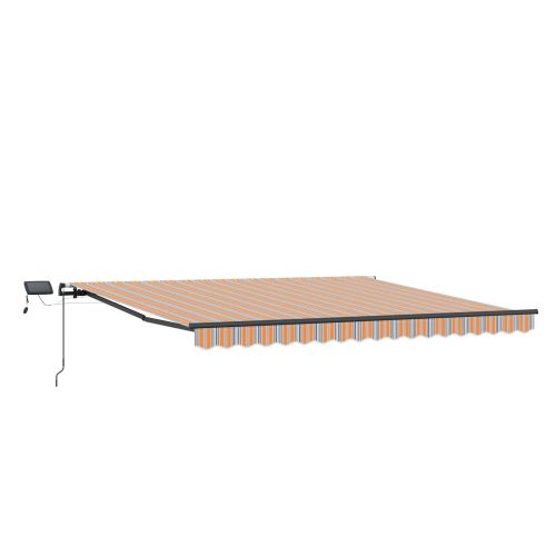 Сгъваем навес Многоцветен 450 ×350 cm текстил