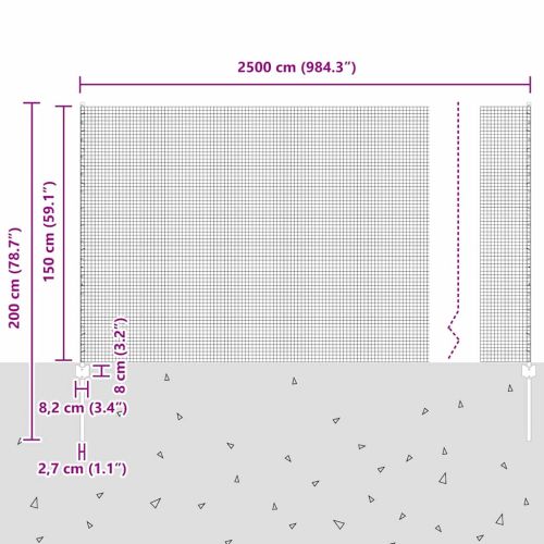 Ограда с пост Сиво
