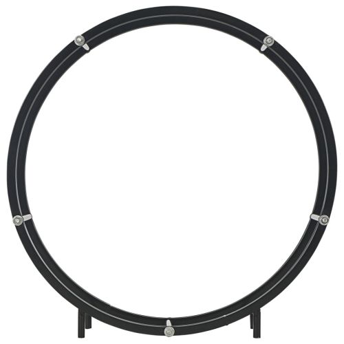 Стойка за дърва, черна, 70x20x70 см, стомана