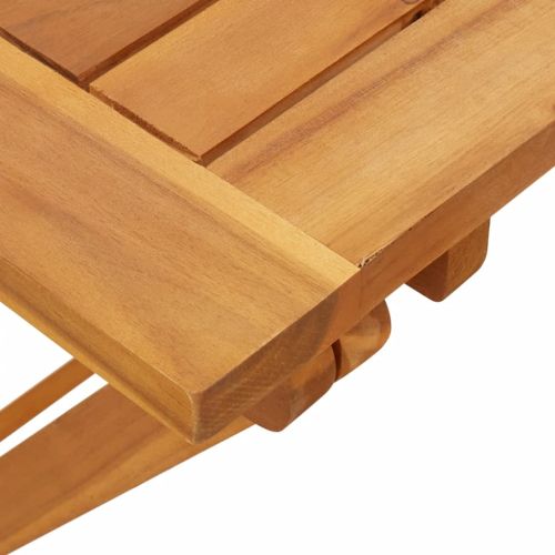 Сгъваема градинска маса 90x52,5x65 см масивна акация