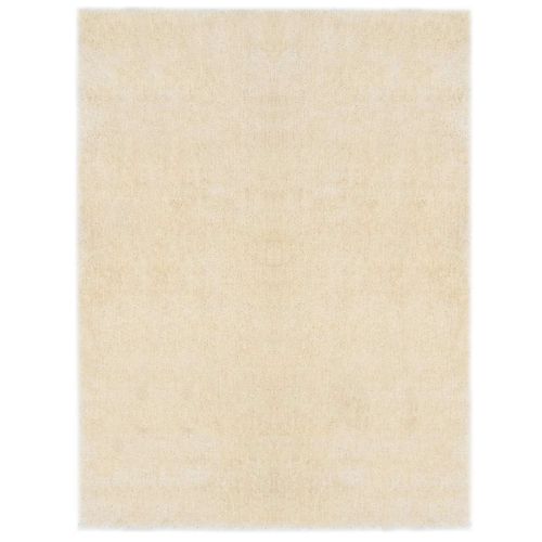Килим за площ с дълъг косъм Крем 120 x 160 cm Полиетилен