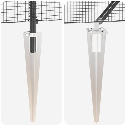 Стълб за ограда. Сиво